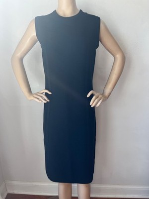 NWT St. John Collection Dress Navy Pique Knit Women's Size M fits 6/8