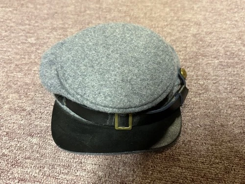 Civil War CS Confederate Reproduction Reenactors Wool Forage Cap | Size M