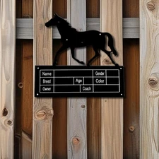 Horse Stall Name Plate Equestrian Gift Horse Stall Decoration Home Decor Heavy