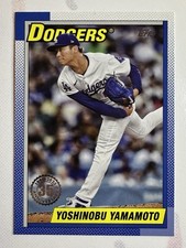 2025 Topps Series 1 1990 Topps Baseball Yoshinobu Yamamoto #T90-84 LA Dodgers
