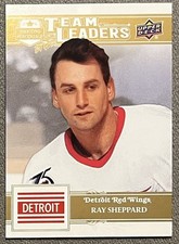 2025-26 Detroit Red Wings Centennial Ray Sheppard #189 Gold Team Leaders #90/100