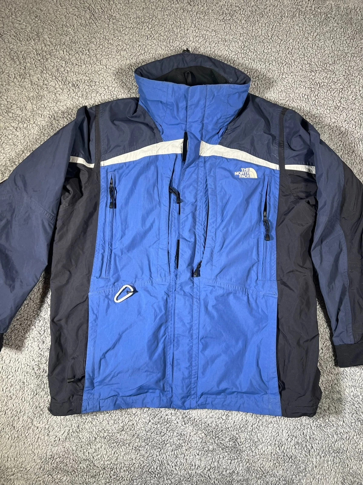 The North Face HyVent Zip Up Winter Snowboarding Jacket Large Blue
