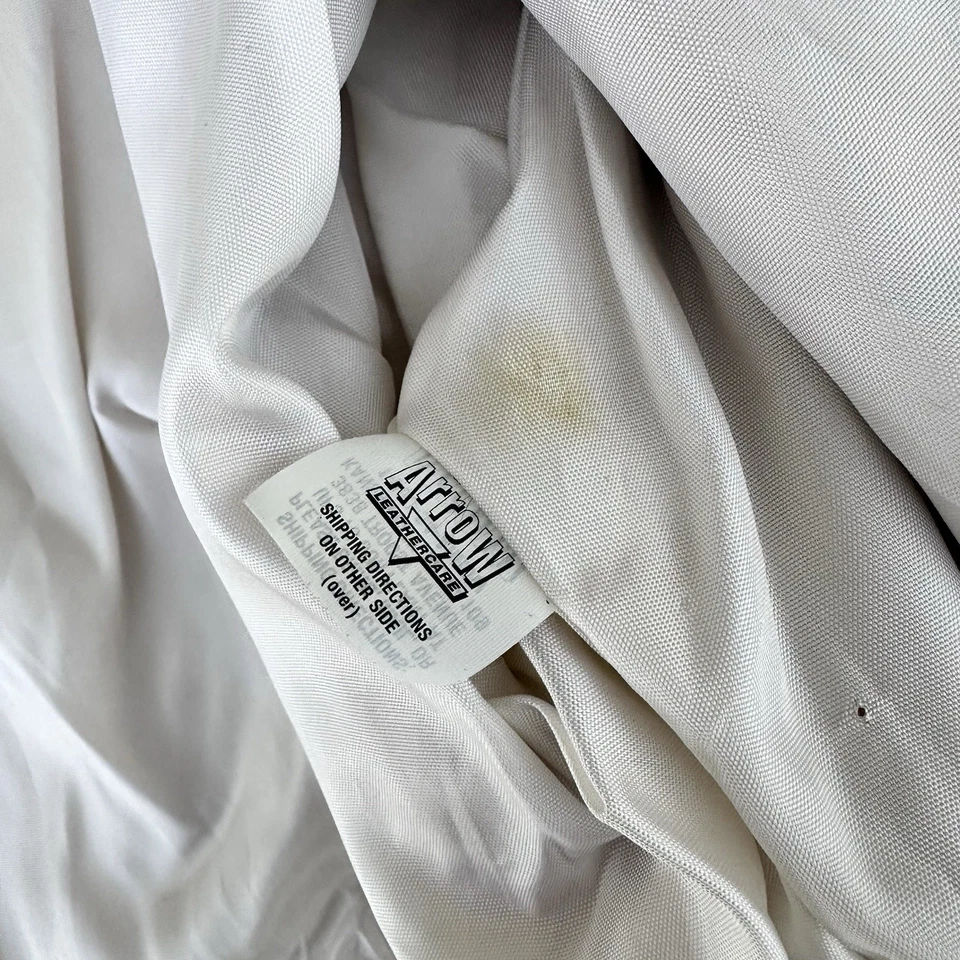 Vintage Lillie Rubin Genuine Leather Metallic Gold Jacket 18x18 Size 6 - Image 4 of 4