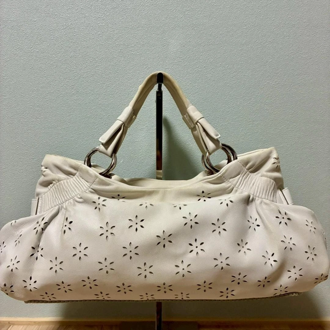 Salvatore Ferragamo Leather Exterior Floral Bags & Handbags for