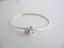 Tiffany & Co Picasso Daisy Flower Nature Bangle Bracelet Rare  Silver Gift Love