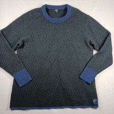 Allbirds The Jumper Black Blue Trim Merino Wool Crewneck Sweater Mens XXL 2X