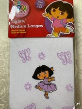 NIP Dora The Explorer Nylon Tights Light Purple Color Size 7-10 Girl