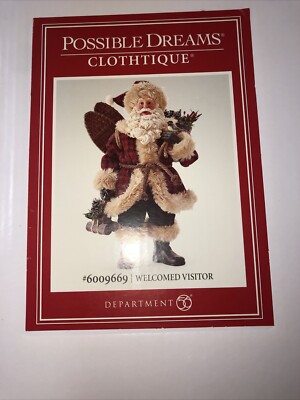 Possible Dreams Santas Welcomed Visitor 6009669 NEW For 2022 Visitor Christmas S