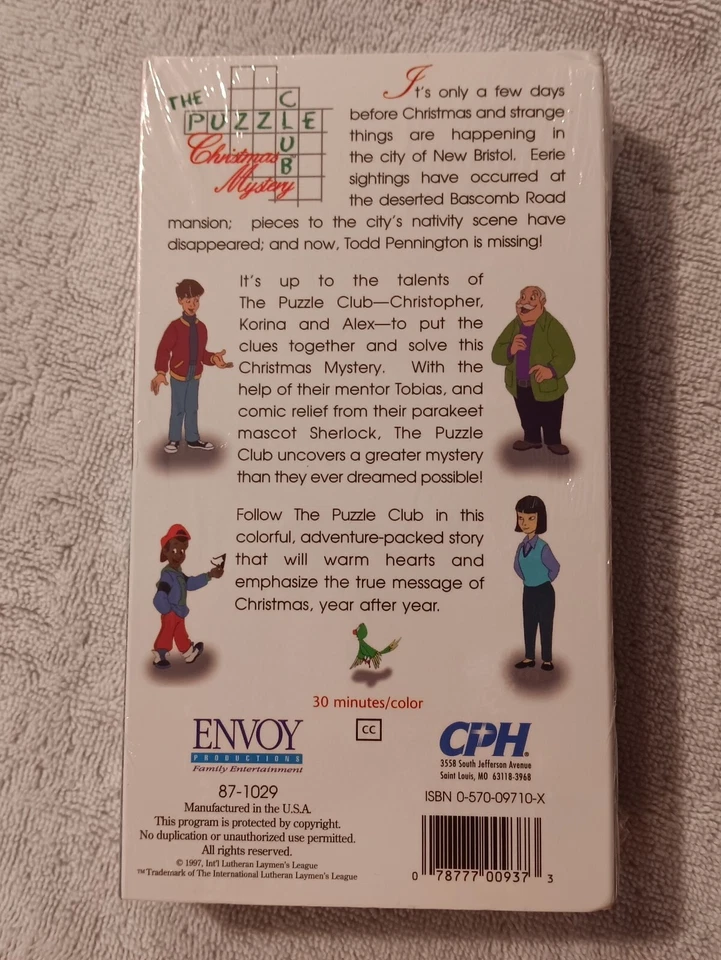 The Puzzle Club Christmas Mystery (VHS) Video Tape Animated Christian CPH Envoy - Image 2 of 4