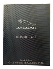 Jaguar Classic Black 0.06 oz 1.8 EDT Spray Mini Travel Sample Vial Mens