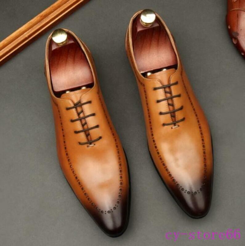 SAOLA Scarpe da uomo a punta vera pelle eleganti formali business matrimonio Oxford Brogue