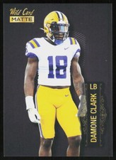 2022 Wild Card Matte Damone Clark #MB-24 FOOTBALL LSU Tigers Black