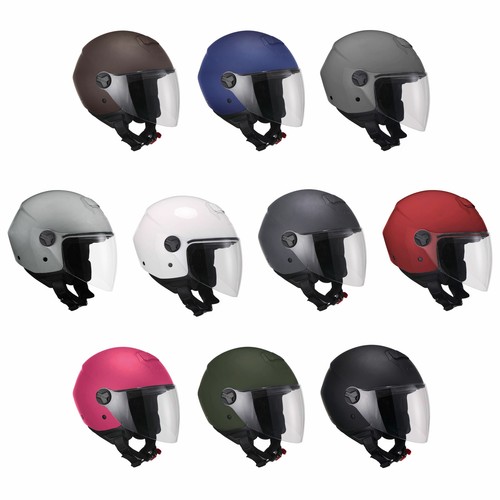 Casco Jet CGM Open Face 107A FLORENCE MONO con Visiera Lunga per Moto e  Scooter | eBay