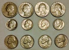 1982-1983 P&D Quarter, Nickel, Dime Set Of Circulated Coins Hard To Find Years!