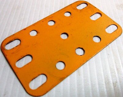Lot De 10 Plaques Flexibles Meccano - Référence 188 - 3x5 Trous - Blanches - Occasion