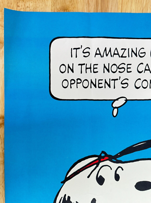 Peanuts Snoopy Tennis Poster 