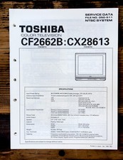 Toshiba CF2662B CX28613 TV Service Manual Original 