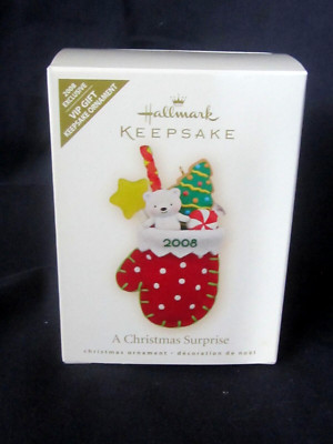 MIB! Hallmark Keepsake Ornament 2008 Exclusive ''A Christmas Surprise'' VIP Gift