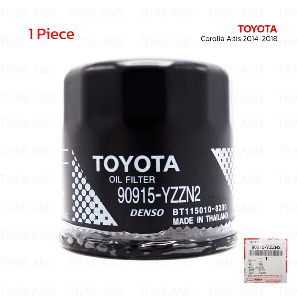 Oil Filter 90915-YZZN2 For Toyota Corolla Altis 2014 - 2018 Foto 4 de 4