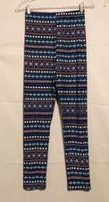 Mayfair Women s Size Large Geometric Pattern Leggings Very Good Condition