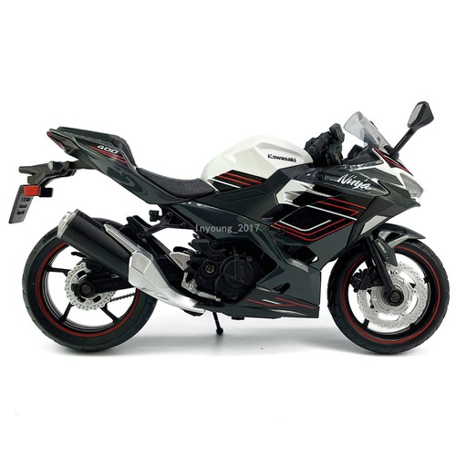 1:12 Kawasaki Ninja 400 Motorcycle Model Diecast Toys for Boys Gifts Kids Black - Picture 7 of 9