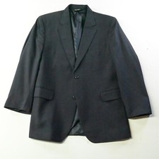Jos A Bank 42R Navy Blue 100 Wool Mens Blazer Jacket Sport Coat