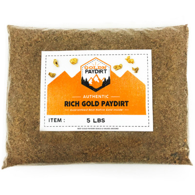 #ad #ad 5 lb Gold Paydirt Unsearched and Gold Added Panning Flake Nugget $38.50