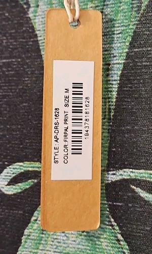 SKIMS Obsidian Long Sleeve Dress Firpal Print Medium - NEW - Picture 10 of 10