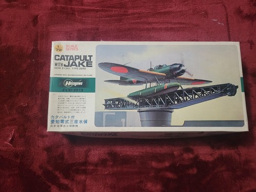 Hasegawa 1/72 Scale Catapult With Jake Aichi E13A1 Type-Zero Model Plane Kit.