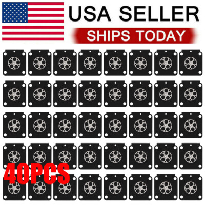#ad 40 PC Carburetor Rebuild Kit Metering Diaphragm Spare Parts For Zama A015053 C1Q $22.99