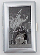 Elvis Presley Kiss-Lock Card Holder, Business or Credit Card Holder - Chrome NEW