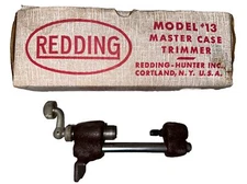 Vintage Redding Master Case Trimmer-Model 13 With Box Reloading