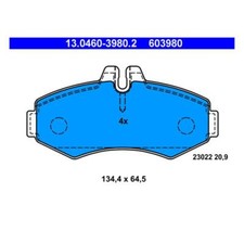 ATE 13.0460-3980.2 Bremsbeläge Bremsklötze Vorne für Mercedes-Benz 638/2