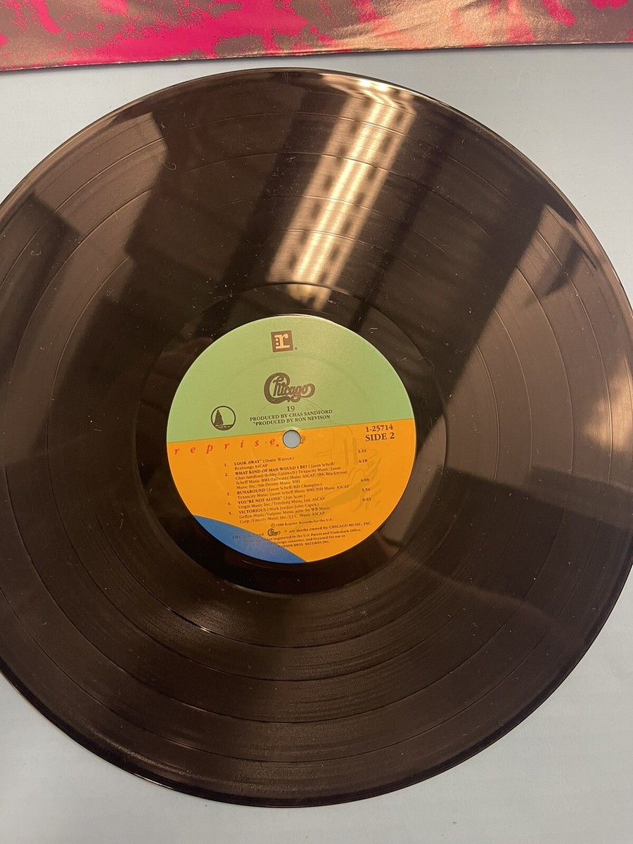Chicago “Chicago 19” LP 1988 Reprise 125714 Vinyl Promo Promotion
