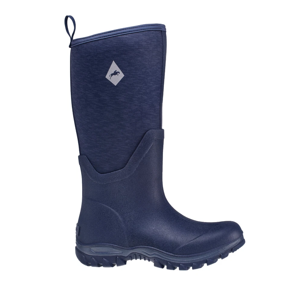 Harry Hall Mud Boot Neoprene Wellington Navy Blue - Image 2 of 4