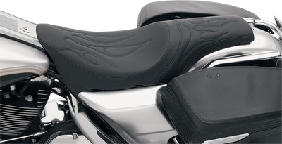 Drag Specialties Predator Seat Flamme Nähte #0801-0213