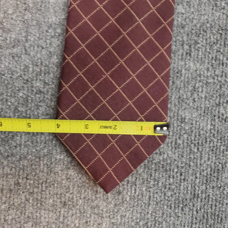 Brooks Brothers Fabricantes Corbata Rejilla Patrón Lana Seda Mezcla 58 1/2 x 4 Foto 3 de 4