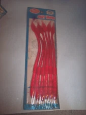 Manns 8" Jelly Worm 6 PK Worms Floating Worm Lure Raspberry Worm Discontinued