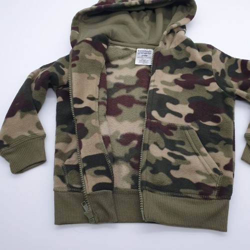 Garanimals Child 24M Boys Camouflage Hoodie Youth Sport Full Zip Sweatshirt - Picture 6 of 9