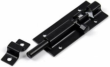 TRIXES Slide Bolt Lock 75mm Black NEW Bathroom Shed Door Lock Safety