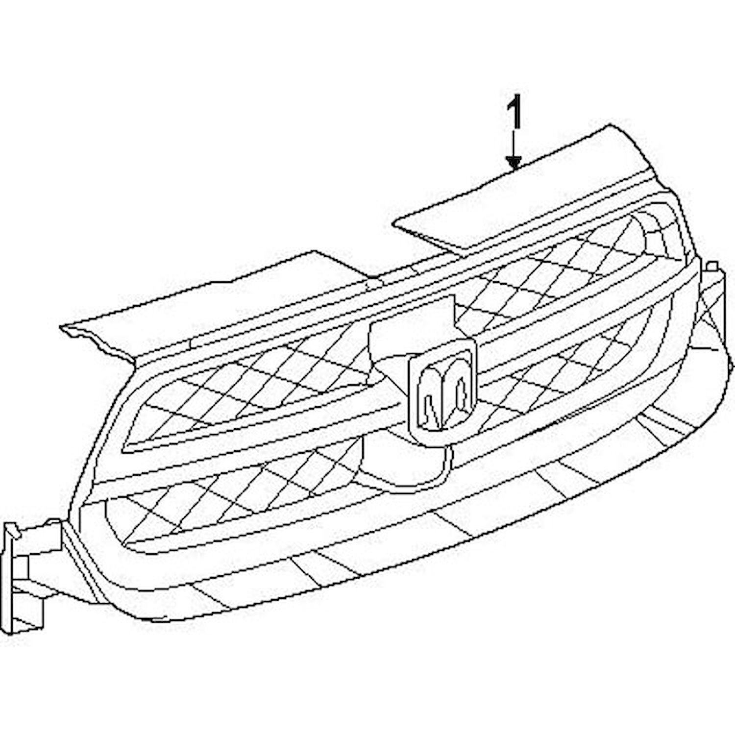 Mopar 57010709AJ OEM Replacement Front Grille