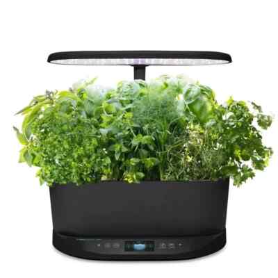 AeroGarden Bounty 903130-1100 BLACK Indoor Garden w/ LED Grow Light - NEW IN BOX