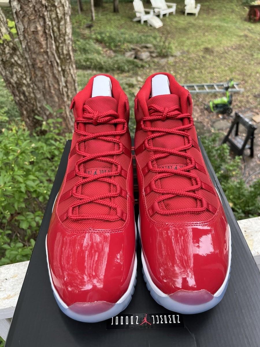 Air Jordan 11 Retro 'Win Like '96' DS Size 16 W Receipt Gym Red