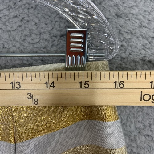 Falda de fábrica J Crew para mujer 4 multicolores a rayas mini metálica fiesta vacaciones - Imagen 8 de 9