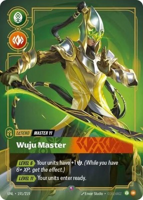 Riftbound: League of Legends Karte - Master Yi Wuju Master 191/219 UNL TCG ENG