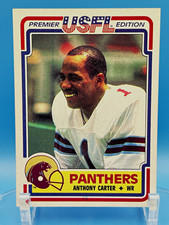 1984 Topps USFL Anthony Carter Michigan Panthers #59 RC Premier Edition