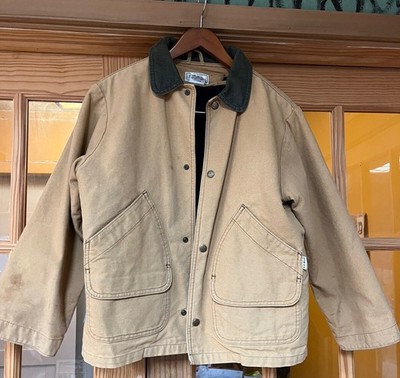 Boy s M - Vintage LLBean Field Coat With Removable thinsulate Liner, USA fabrics