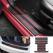 Fit Acura Car Door Sill Protector Trunk Entry Guard Threshold Stickers 9pcs Fit Acura Car Door Sill Protector Trunk Entry Guard Threshold Stickers 9pcs