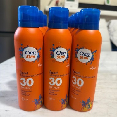 10x Cien Sun Transparent Sonnenspray LSF 30 High UVA 200ml wasserfest