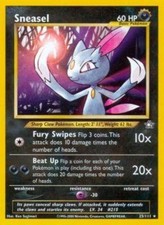 Lightly Played Sneasel - 25/111 - Rare - Unlimited Edition Pokemon Neo Genesis on eBay